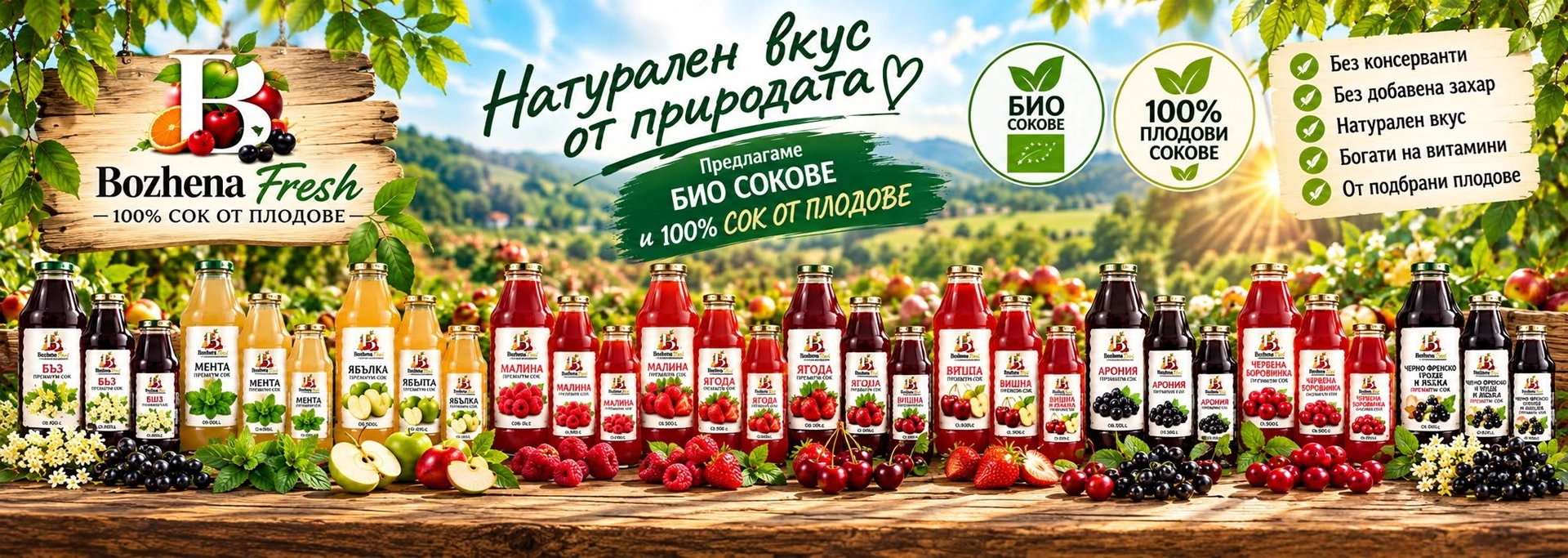 Натурални плодови сокове