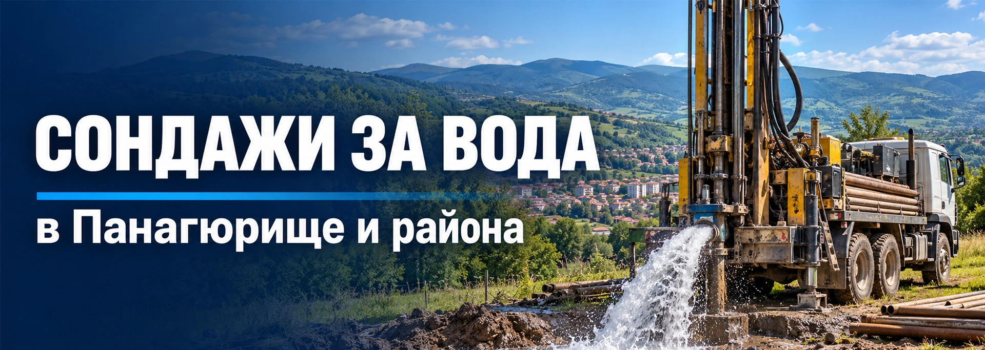 Сондажи за вода в Панагюрище